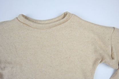 Pullover für Kinder 122/128 aus Upcycling Kaschmir in Beige