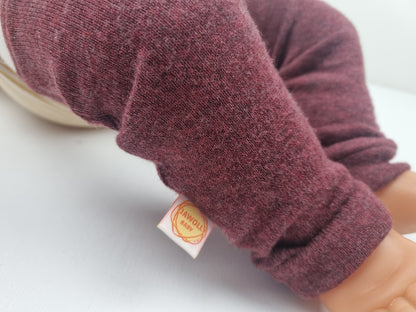 Toddler cuffs made from upcycled silk &amp; cashmere in blue