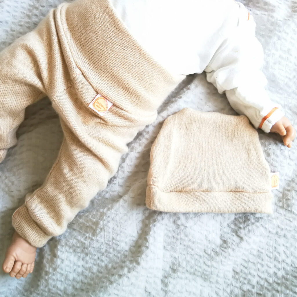 Babyset aus Upcycling Wolle Jawoll Baby